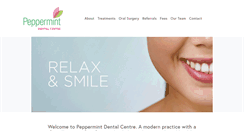 Desktop Screenshot of peppermintdental.co.uk